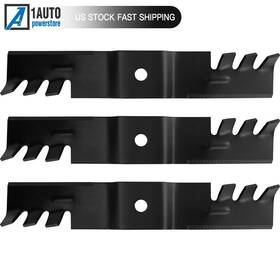 02005017-x 1autopowerstore 11634548 3 Lawn Mower Blades 48 Inch Deck Fit For Cub Cadet Toothed Mulching