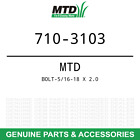710-3103 Mtd Genuine Bolt-5-16-18 X