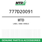 777d20091 Mtd Oem Remington Handle Part