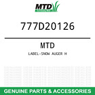 777d20126 Mtd Oem Columbia Auger Part