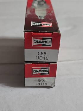 Tm555yl A&i Product 037551001781 Champion 555 Ud16 Spark Plug Lot Of 2 New
