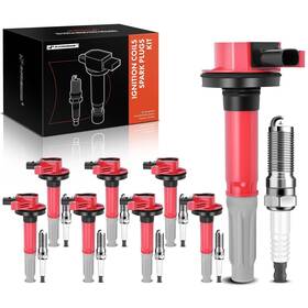 0apic0686 A-premium Ignition Coils And Spark Plugs Kits Compatible With Ford F-150 2011