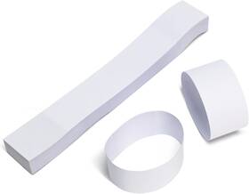 Agri-fab 445037154181 Money Band Self Sealing Currency Straps For Bill Wrappers Blank White - 100 Pcs