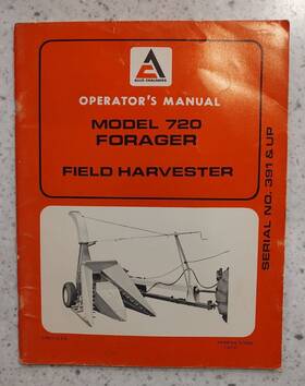 577042 Allis-chalmers Operators Manual - Field Harvester Model 720 Forager