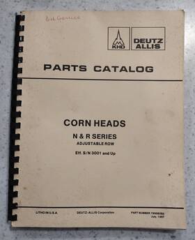 79009292 Allis-chalmers Deutz Parts Catalog - Cord Heads N And R Series / Khd