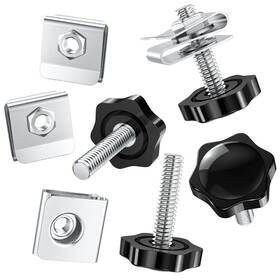 Amazicha 600682855785 Saddlebag Locks Theft Deterrent Saddle Bag Mounting Screw Bolt Black Fit For