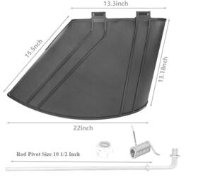 Asc24201056 Amero Supply Chain 138-7502 Deflector With H Fits Toro 54 Inch 5475c 75756 75757 Timecutter Mower