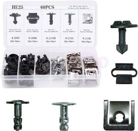 Ants Part 313035117163 60pcs Engine Undertray Cover Clips Bottom Metal Screw Bolt Kit For Audi Vw