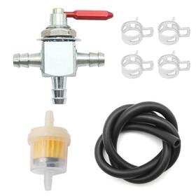 L7118 Anxingo Fuel Flow Shut Off Valve 1/4 Inch Nipple 90 Replacement For Honda Gener