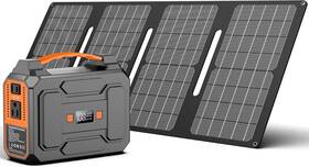 R-100 Apowking Solar 146wh/100w Generators Black And Orange 40w Panel