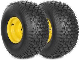 147078 Ar Pro 2pcs 20x8.00-8 Rear Tire And Wheel Assemblies 3/4 Inch Borehole 3.5 Offset Hub