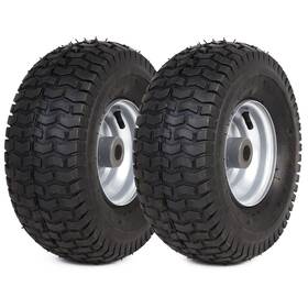 Ar-pro 810071110306 2-pack Replacement 15 X 6.00-6 Front Tire And Wheel Assemblies For Riding Mowers