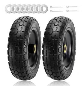 Gct-13nf-2 Ar-pro 2 Pack 13 Inch Flat Free Tire And Wheel With 5/8 Axle Bore Hole 2.17 Offset Hub