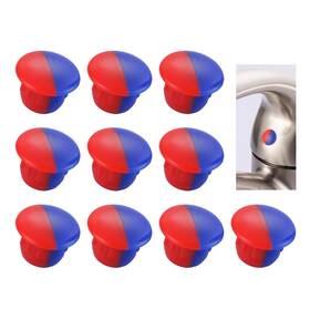 Ar42054 Arcora Hot And Cold Water Faucet Indicator 10 Pcs Red Blue Temperature Sign