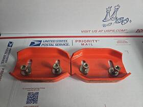 72101100 Ariens Pair Of Snow Blower Sno Thro Steel Skid Shoes Orange Pre-owned