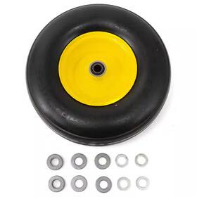 Arnold 445043853894 13 Inch X 5 Flat Free Zero Turn Front Wheel Assembly With Ribbed Tread For Jo