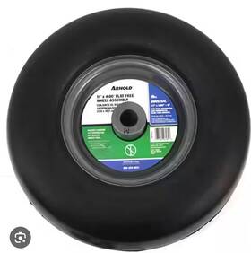 490-325-0031 Arnold 11 In X 4 Universal Flat Free Tire Zero Turn Front Wheel Assembly