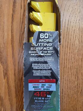 742-05052 Arnold 942-05052/742-05052 Mtd Troy-bilt Bolens 46 Inch Xtreme Mulching Blade Set Triple Star Center Hole