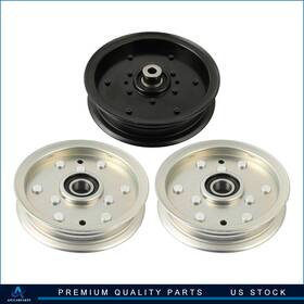 Aup183697cap Asucarparts 3pc Deck Belt Pulley Kit Fit For Cub Cadet Mtd Troy Bilt 756-04511b 756-05042
