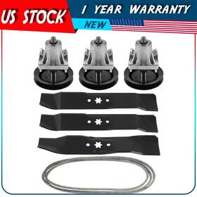 Adp17636cp172s Autodayplus Deck Rebuild Kit Blades Spindles Belt Fits Cub Cadet 46 Inch Lt 1045 1046 Mtd