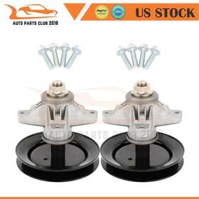 Autopartsclub2018 Ap833as616cb46 2 Spindle Assy For Mtd Cub Cadet 618-04124a 918-04124a Pulley And Grease Zerk