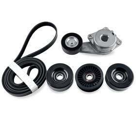 38274 Autoxbtc Zh-14 Serpentine Belt Tensioner Kit With Idler Pulley Compatible Ford Ex