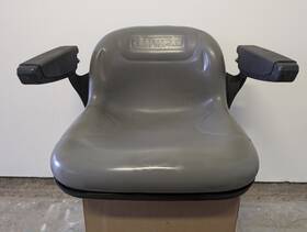 586507702 Ayp Oem Genuine Craftsman Mid-back Gray Seat With Black Armrests Mpn