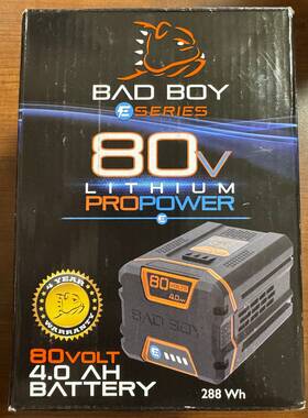 Bat80v40a Bad Boy E-series 80v Lithium Propower 4 Ah Battery Oem - New