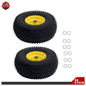 Ber581730 Berliii 15x6.00-6 2 Pack Lawn Mower Inflated Tire And Wheel - 3/4 Inch Axle 3 Offset Hub