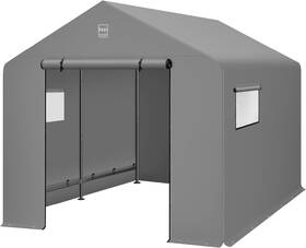 Best Choice Products 842957158331 10x8ft Outdoor Storage Shed Carport Gray