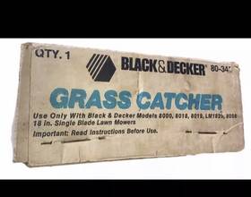 80-835 Black & Decker G2u Vintage Grass Bag 80835 For 18 Walk Behind Mower In Box