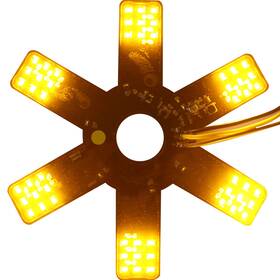 Hysmd8602a Bolanton Air Cleaner Led Light 7.8 Inch Dual Function 54 Leds Truck Decorative Hex Style A