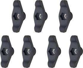 19a30013oem Brand Xuyunming 7pck 720-04122 Knob-wing 5/16-18 For Mtd Cub Cadet Z Rzt Sz Black