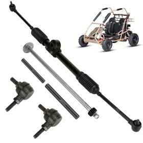 Xk-zxq-qt2 Branded Steering Gear Assembly Compatible With Coleman Kt196 Go Kart 196cc 6.5hp Ck19