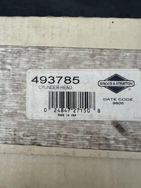 77-7730 Briggs & Stratton 493785 Genuine And Cylinder Head Or Toro Oem Nos T1