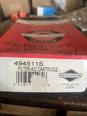 494511s Briggs & Stratton Nos And Oem Air Cleaner Filter Cartridge