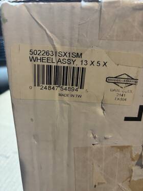 5022631sx1sm Briggs & Stratton Genuine Oem And Wheel Assembly - 13 X 5 5.0-6