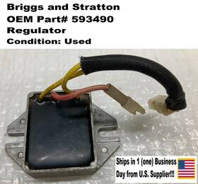 593490 Briggs & Stratton And Regulator. Used