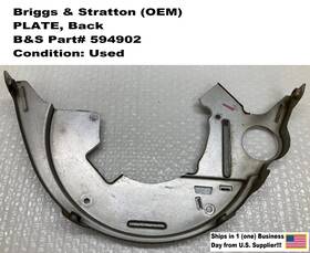 594902 Briggs & Stratton And Plate Back -used