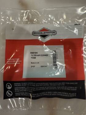 595191 Briggs & Stratton 2 Set And Pre-cleaner Filter Genuine Oem Free Shipping