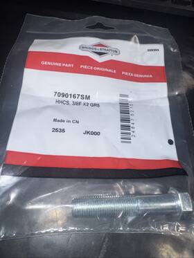 Briggs & Stratton 7090167sm New And Oem Hhcs 3/8f X2 Gr5 Free Shipping