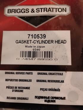 710539 Briggs & Stratton And Cylinder Head Gasket