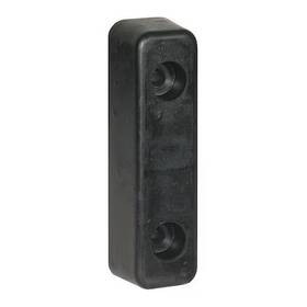 Buyers Products 724920066181 B5760pkgd Molded Rubber Bumper - 2-1/4 X 2 7-3/4 Inch Tall