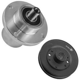 033-4820-00 Caltric Deck Spindle With Pulley For Bad Boy Mz And Magnum 48 Inch 2010-2011 2016-2024