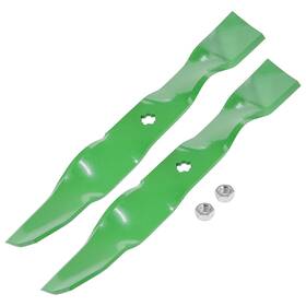 Am141040 Caltric 38 Inch Deck Mulching Blade And Nut For John Deere Lt150 155 160 Lx172 Lx173 Lx176 178