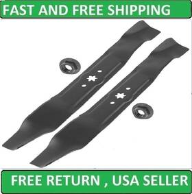 Mb127a2007 Caltric 112-0315 1120315 42 Inch Deck Blades With Nuts For Troy-bilt Mustang Z42