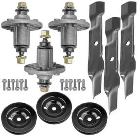 Sd112a1108hd Caltric Spindle Blade Pulley For John Deere D150 D155 D160 S140 S160 S170 X166 48 Inch 3x