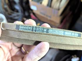 D-3727-w Carlisle Shivvers Replacement Belt Country Clipper Mower Part Made In Usa