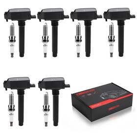 Apcaseonjan-hfl0206-uf807 Caseonjan Ignition Coil Pack Uf807 And Iridium Spark Plugs Compatible With Chrysler Pa