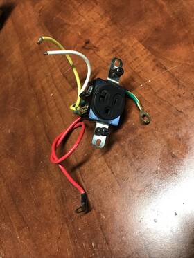 40000w Champion Oem Part 125v 20a 5-20r Receptacle For 46593 Portable Generator